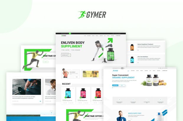 Gymer - Health & Fitness Medicine HTML Template