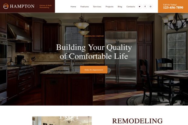 Hampton | Home Design and House Renovation WP Theme 1.2.0