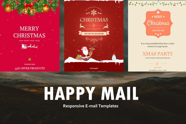 Happy Mail - Christmas Email Templates set