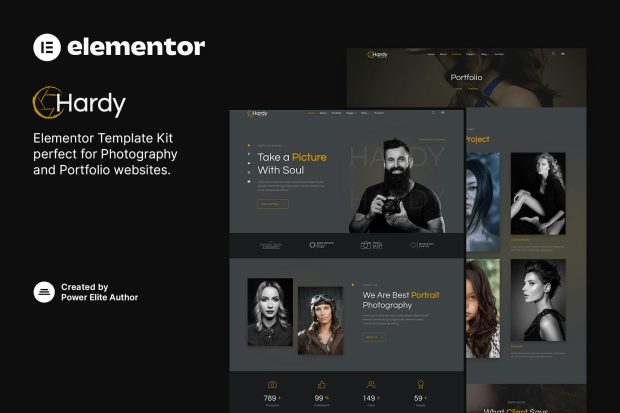 Hardy – Photography & Portfolio Elementor Template Kit