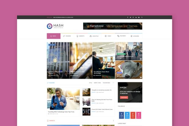 Hash - News & Magazine HTML Template