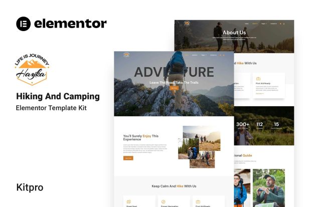 Hayka - Hiking & Camping Elementor Template Kit