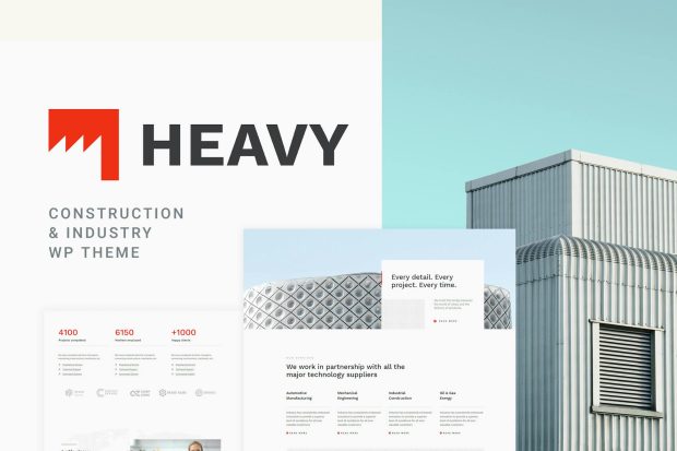 Heavy - Industrial WordPress Theme 1.1.1