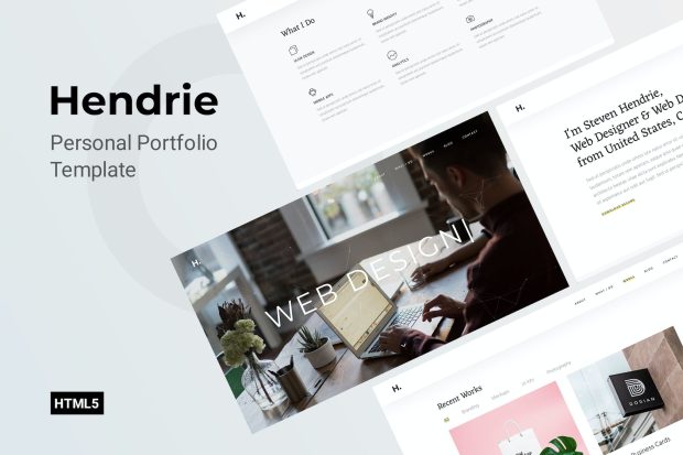 Hendrie - Personal Portfolio Template