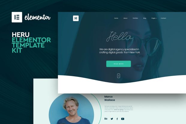 Heru - Creative Elementor Template Kit