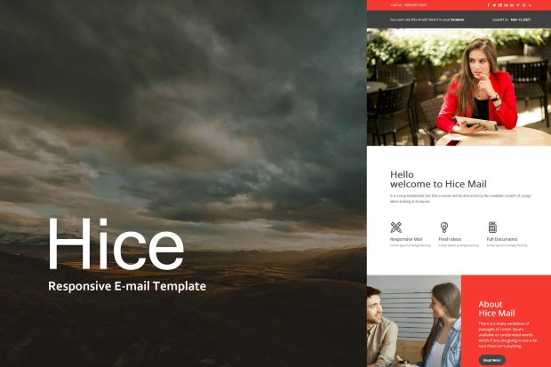 Hice Mail - Responsive E-mail Template