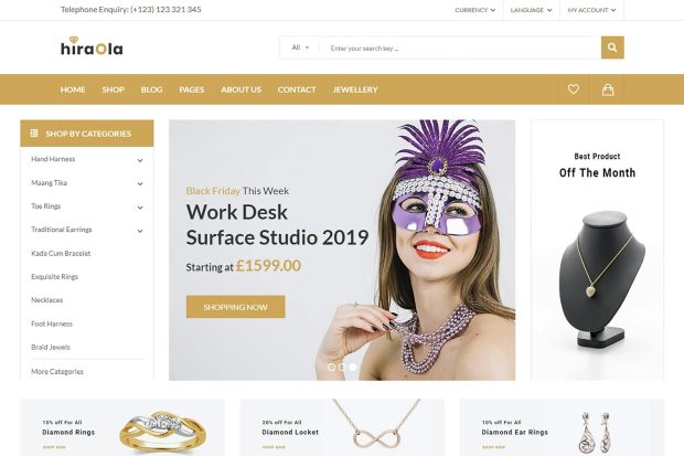 Hiraola - Jewelry Store HTML Template