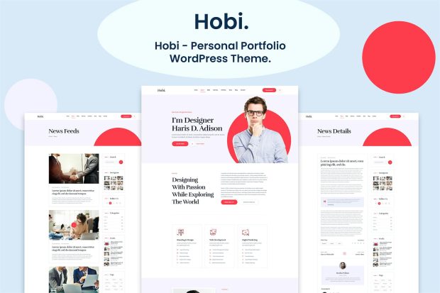 Hobi - Personal Portfolio WordPress Theme 1.1.6