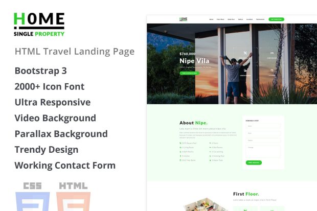 Home - Single Property HTML Template