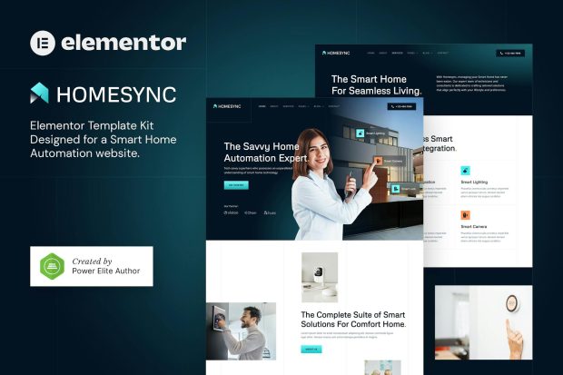 Homesync – Smart Home Automation Elementor Template Kit