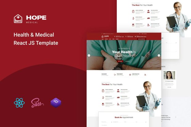 Hope - Health & Medical React JS Template