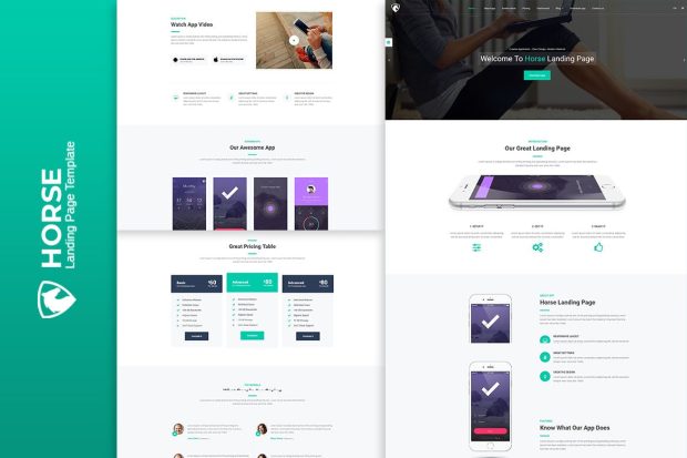 Horse App - HTML Responsive Template