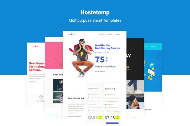 Hostetemp - Multipurpose Email Templates & Builder