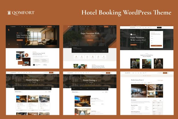 Hotel Booking WordPress Theme - Qomfort 1.0.6