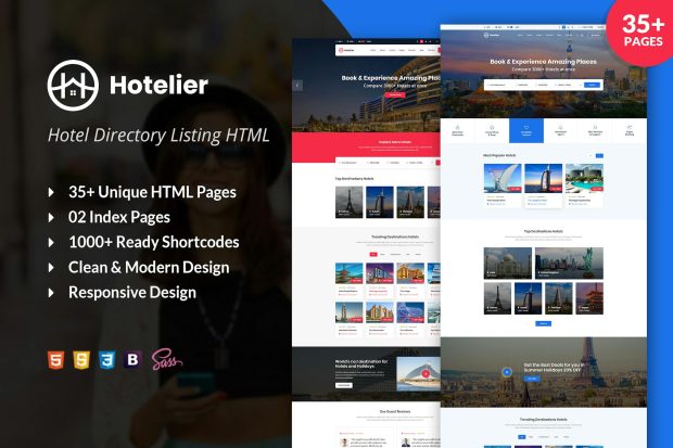 Hotelier Directory Listing HTML Template