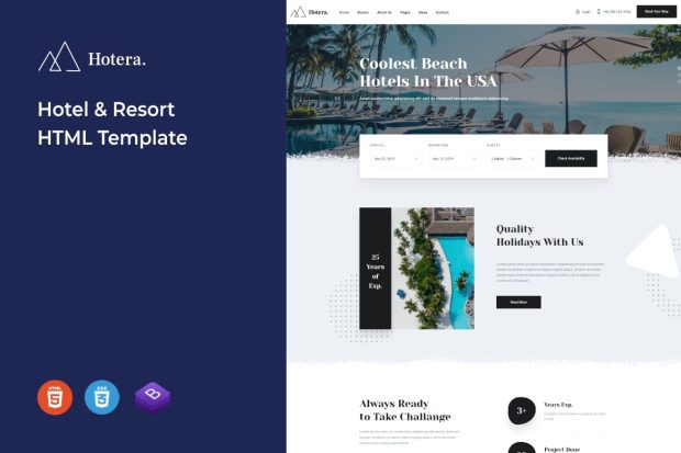 Hotera - Hotel & Resort HTML Template