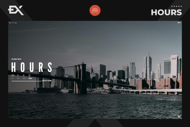 Hours - Responsive Coming Soon Page