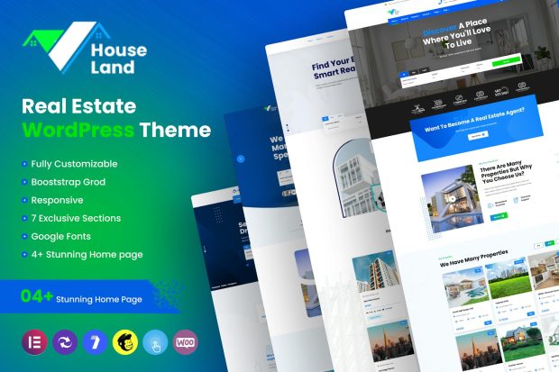 Houseland - Real Estate WordPress Theme 1.2