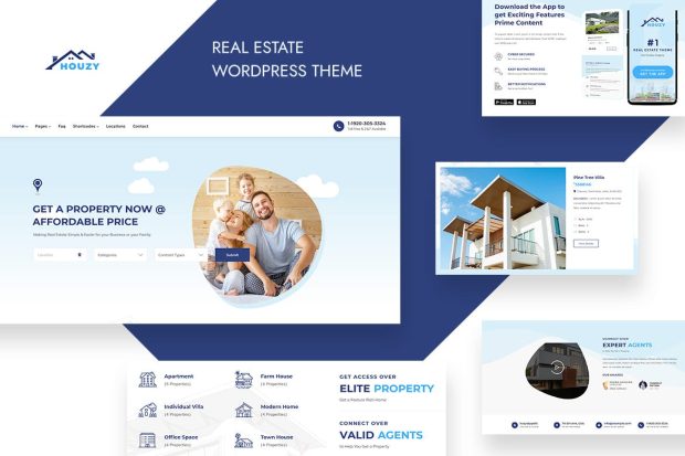 Houzy - RealEstate WordPress Theme 2.1