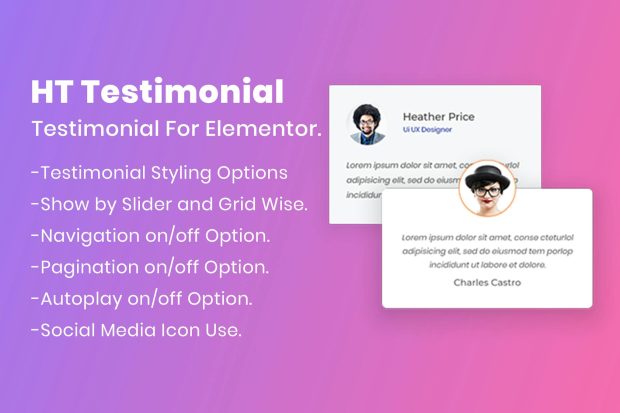 HT Testimonial For Elementor 1.0.5