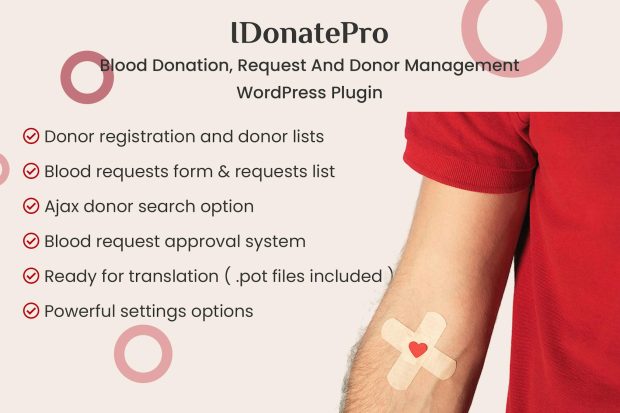 IDonatePro - Blood Donation Management Plugin 3.0.1