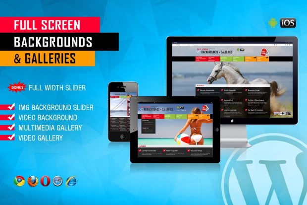 Image and Video FullScreen Background WP Plugin 1.6.6