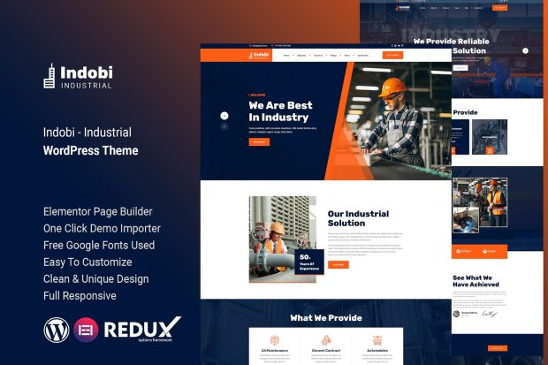 Indobi - Industrial WordPress Theme 1.0.0