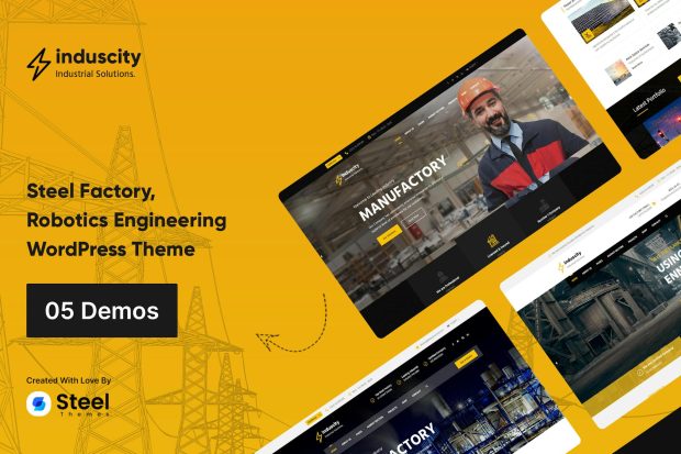 Induscity - Metal & Steel Factory WordPress Theme 1.3.6