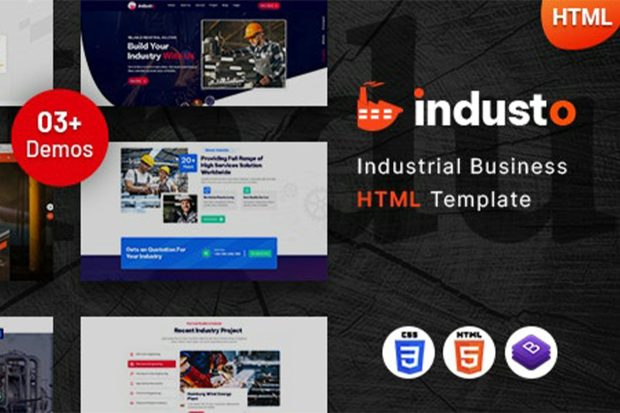 Industo - Industrial Industry & Factory Template