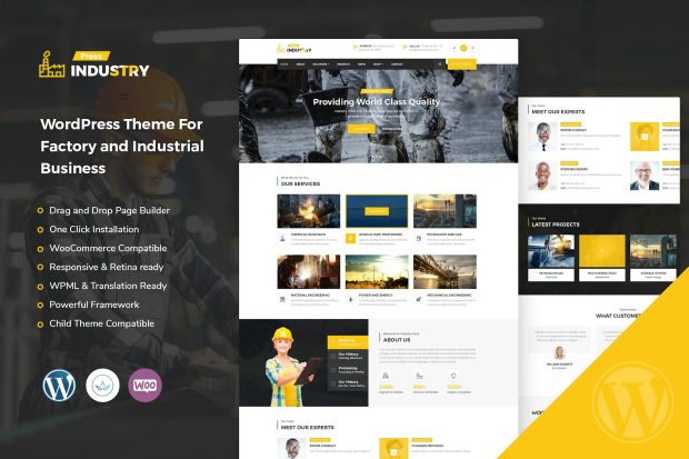 Industry - Factory and Industrial WordPress Theme 3.2