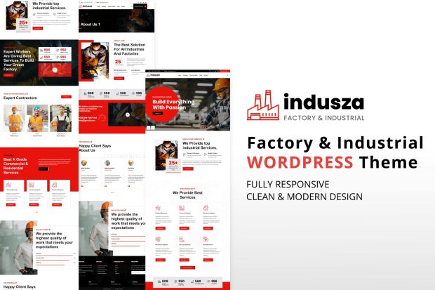 Indusza - Industrial & Factory WordPress 1.0