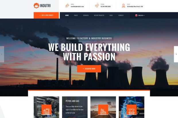 Indutri – Factory & Industrial WordPress Theme 1.1.6