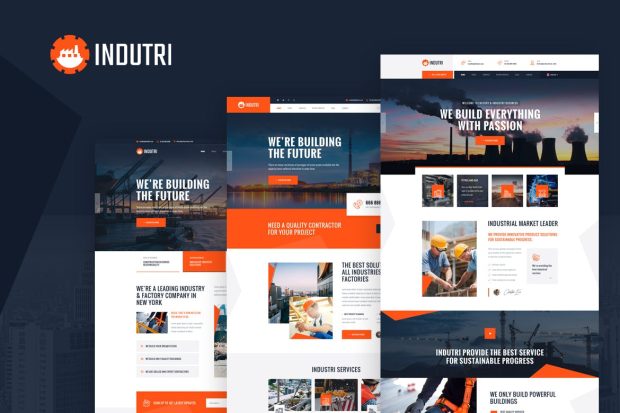 Indutri - Vue Nuxt Industry & Factory Business