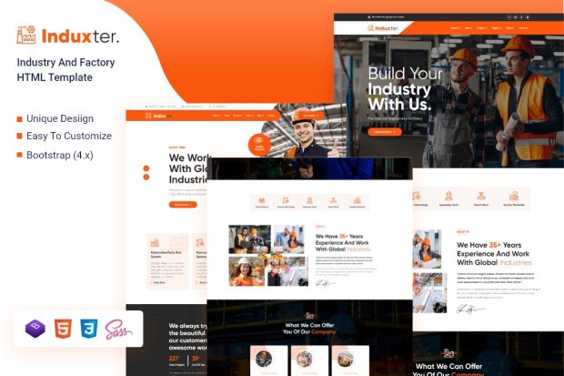 Induxter - Industry And Factory HTML Template