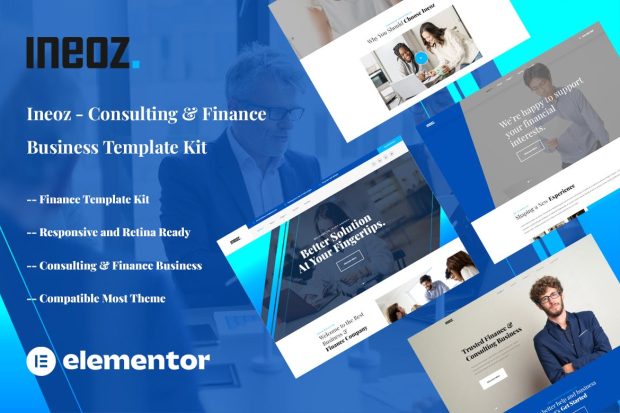 Ineoz - Consulting & Finance Business Elementor Template Kit