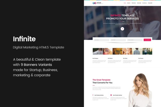 Infinite - Digital Marketing HTML5 Template