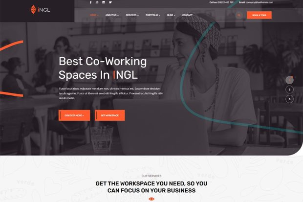 Ingl - Coworking Spaces WordPress Theme 1.0.3