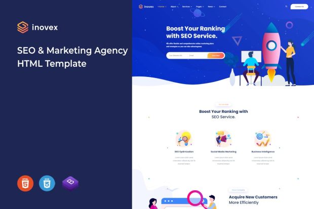 Inovex - SEO & Marketing Agency HTML Template