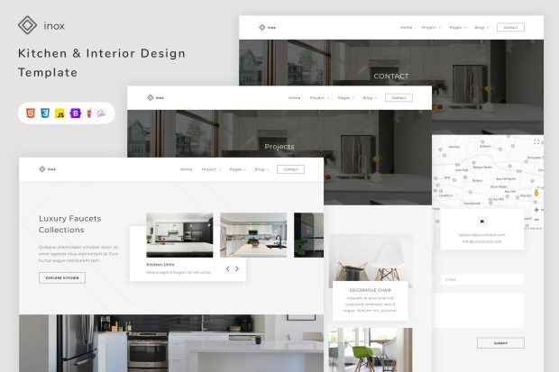 inox - Kitchen & Interior Design Template