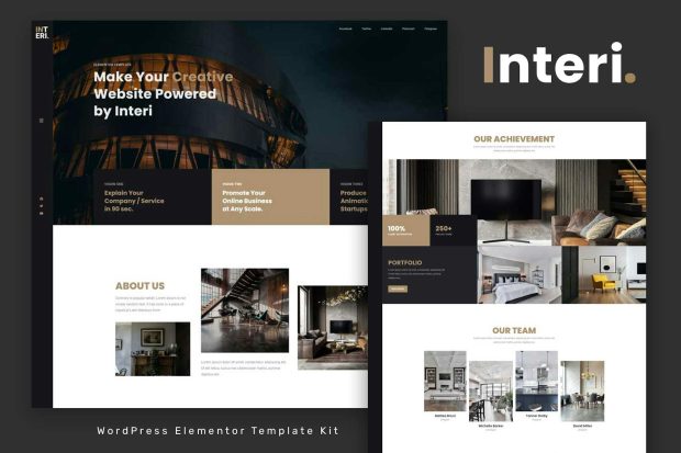 Interi - Creative Elementor Template Kit