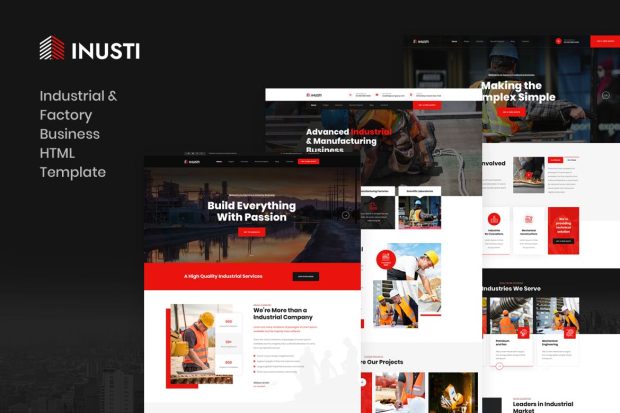 Inusti - Industrial & Factory Business HTML