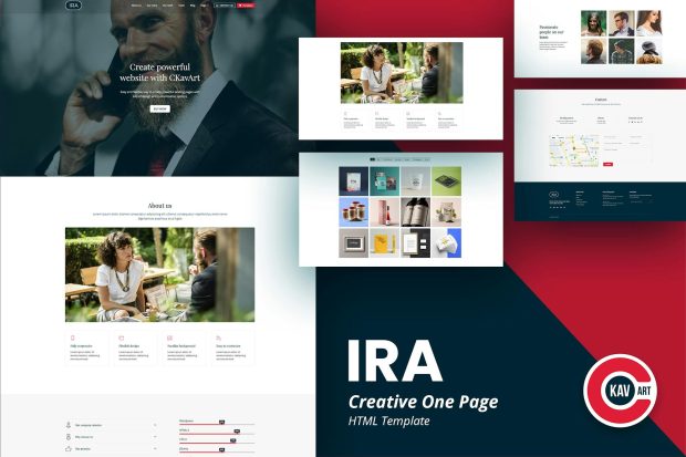 IRA - Creative One Page HTML Template