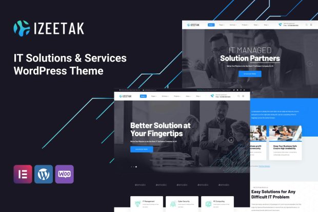 Izeetak - IT Solutions & Services WordPress Theme 1.3.4