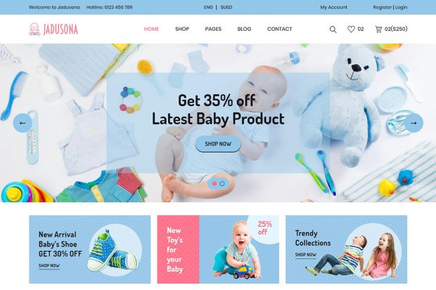 Jadusona - Baby Shop HTML Template