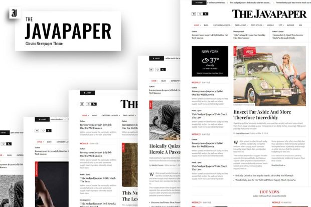 Javapaper – Classic Newspaper Theme 1.6