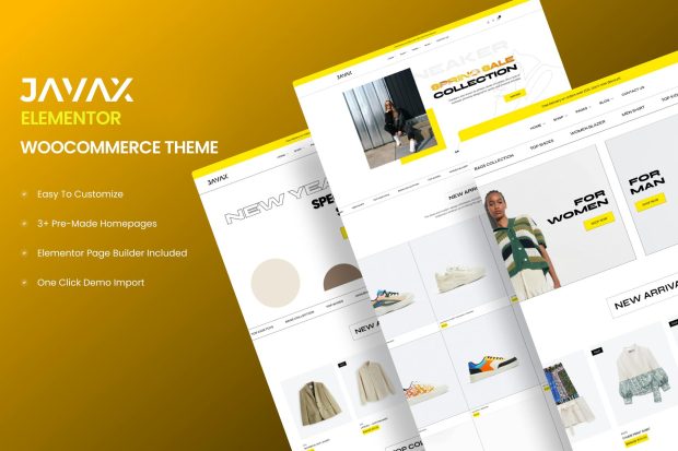 Javax - Elementor WooCommerce Theme 1.0.3