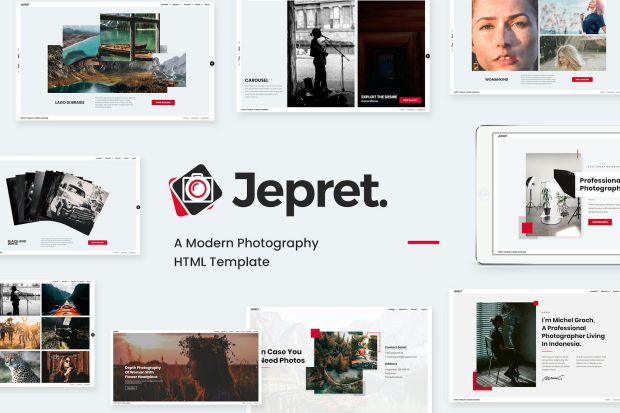 Jepret | Modern Photography HTML Template