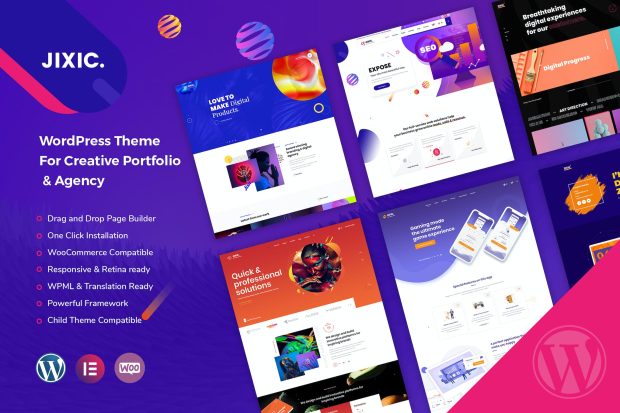 Jixic - Portfolio & Agency WordPress Theme 1.6