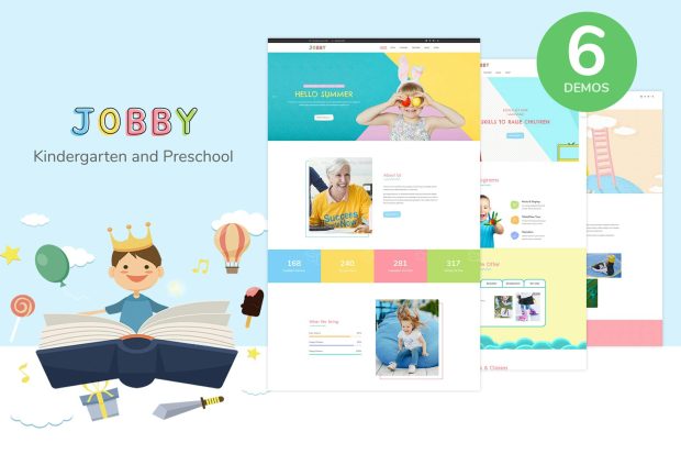 Jobby - Day Care and Kindergarten HTML5 Template