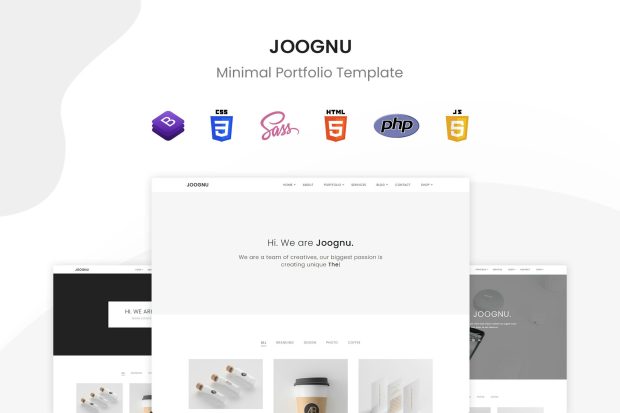 Joognu - Minimal Portfolio Template